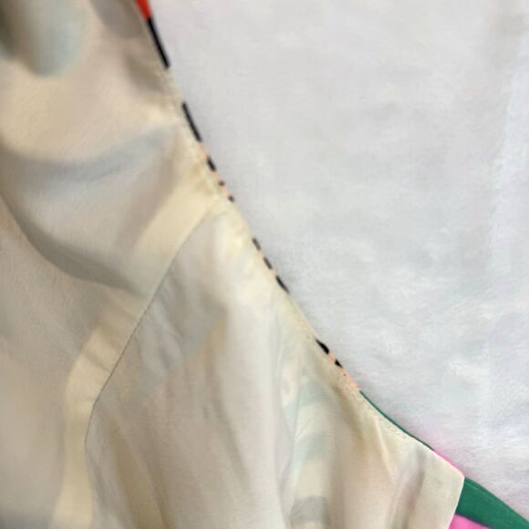 Mara Hoffman Dress Tunic Riser Rainbow Lined Geometric Colorful Bright M - Picture 7 of 10